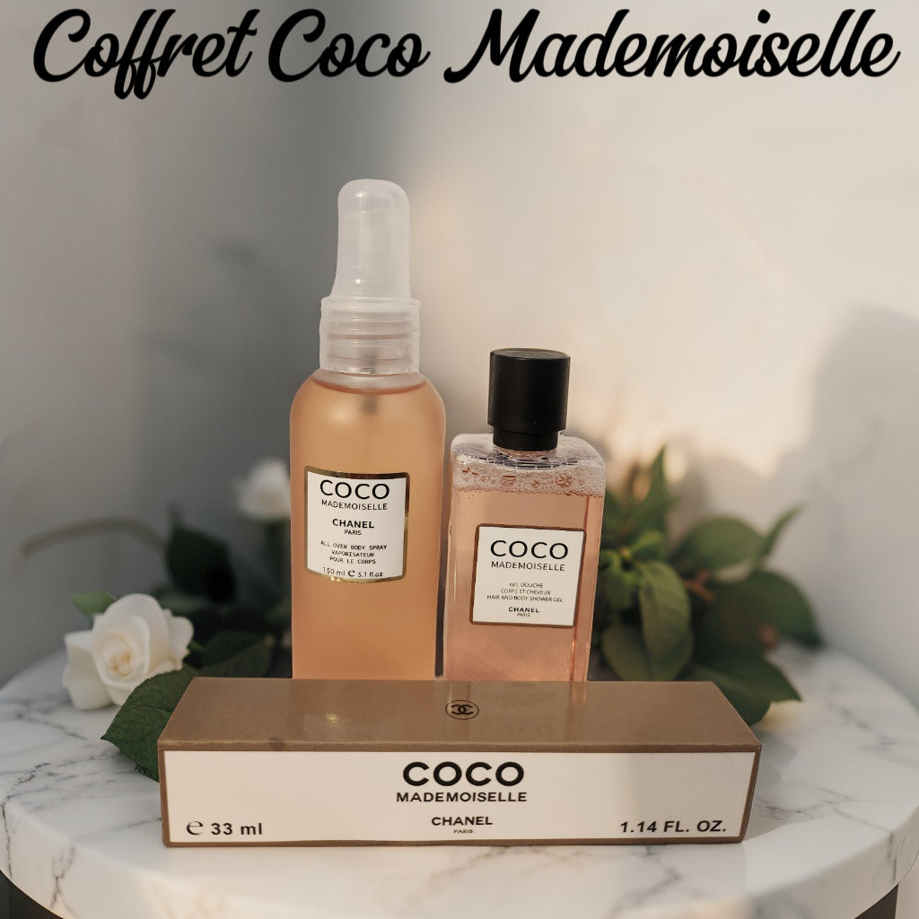 Coffret Coco Mademoiselle (gel douche + brume + parfum 33ml) Chanel