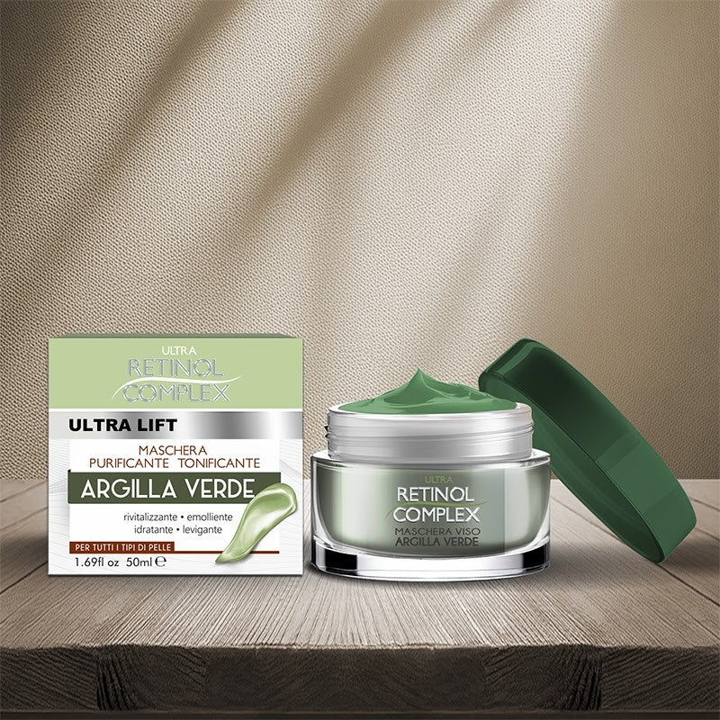 🌿 Pureté Absolue : Masque Purifiant à l'Argile Verte – RÉTINOL COMPLEX 205