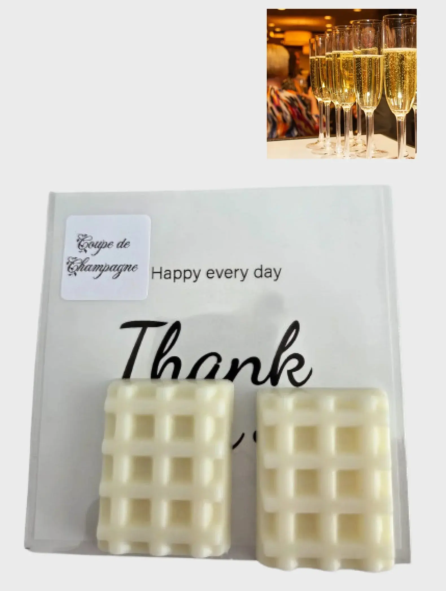 🧇 2 Fondants "Mini Gaufre" - Canouto