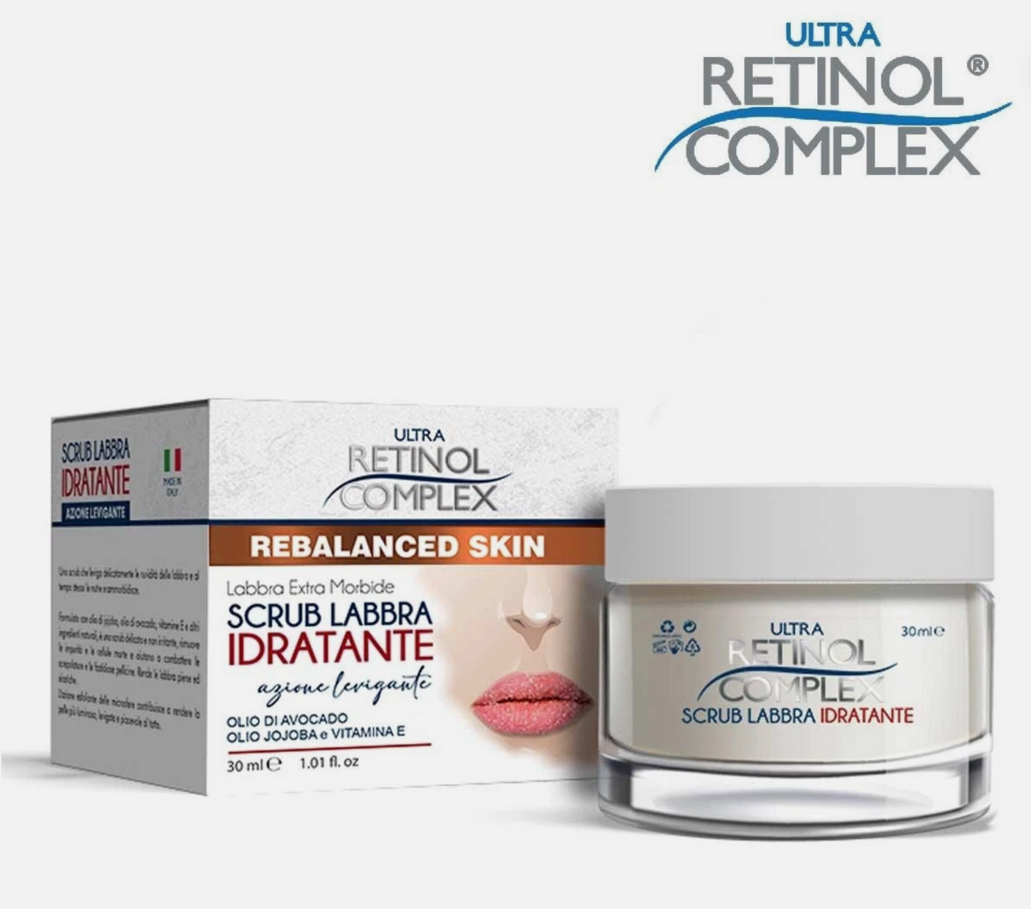 Gommage Lèvres Hydratant - Retinol Complex (30ml) | Exfoliant & Douceur Retinol Complex