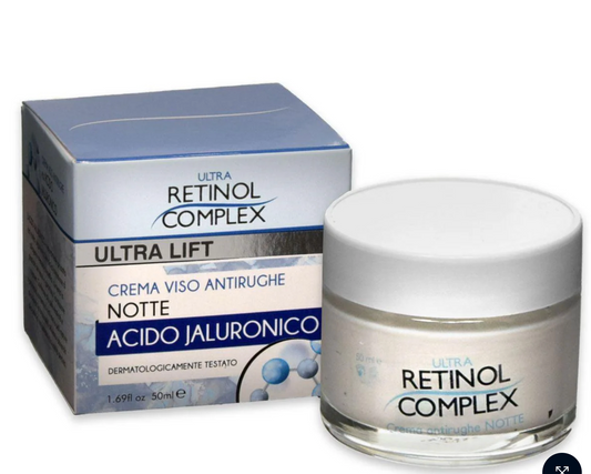 Crème de Nuit au Rétinol & Acide Hyaluronique – RÉTINOL COMPLEX (50ml)