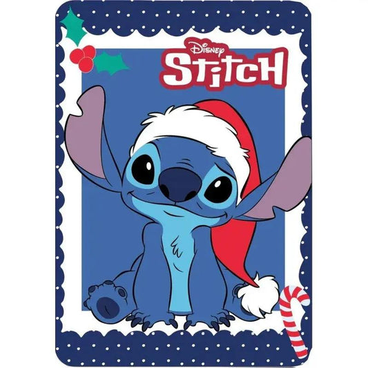 Plaid Polaire Stitch Disney - Canouto