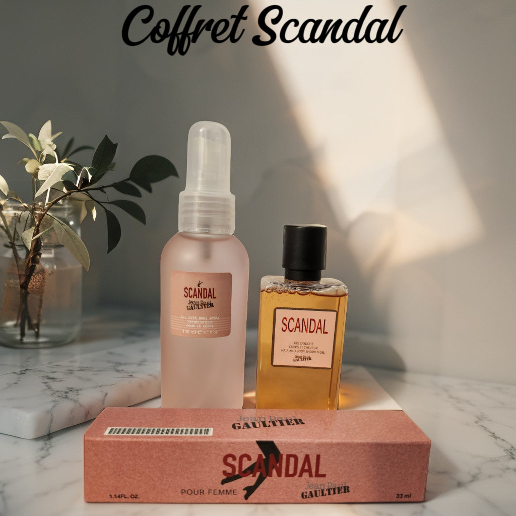 Coffret Scandal(gel douche + brume + 33ml) Jean-Paul GAULTIER