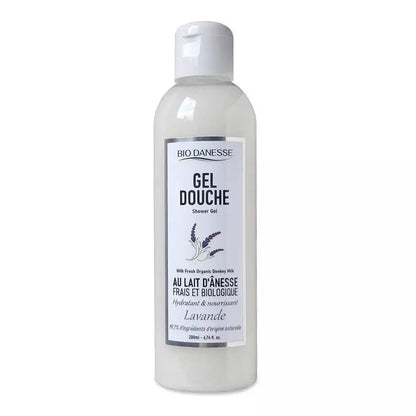 Gel douche au lait d'ânesse bio lavande bio danesse