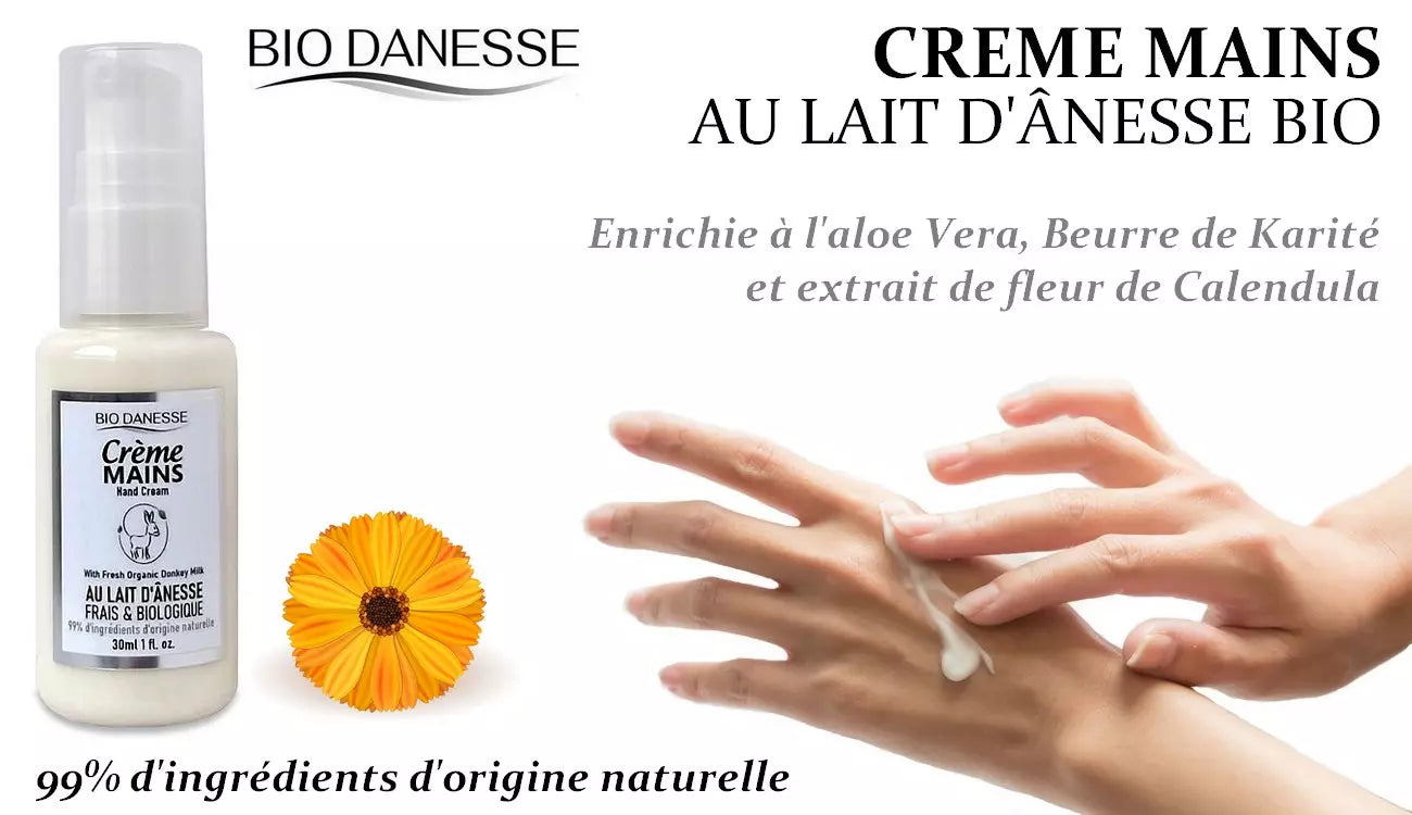 Crème mains au lait d'ânesse bio