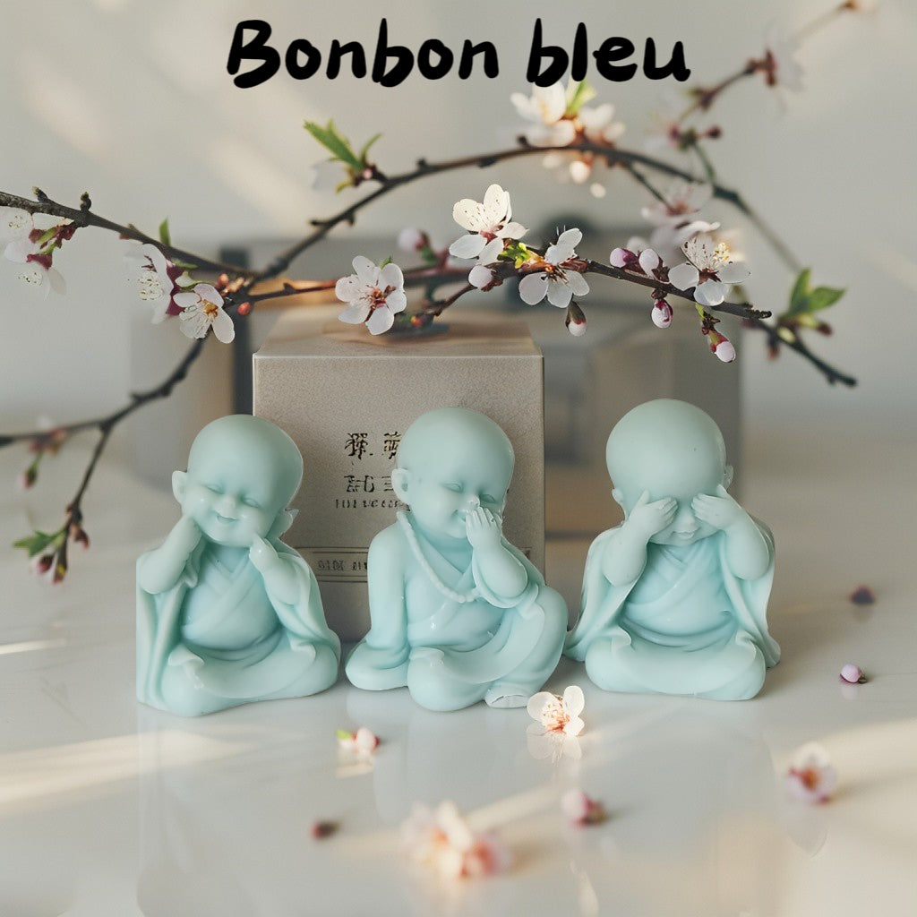 🙏 Lot de 3 Fondants "Bébé Bouddha Rieur" Fondant bébé rieur