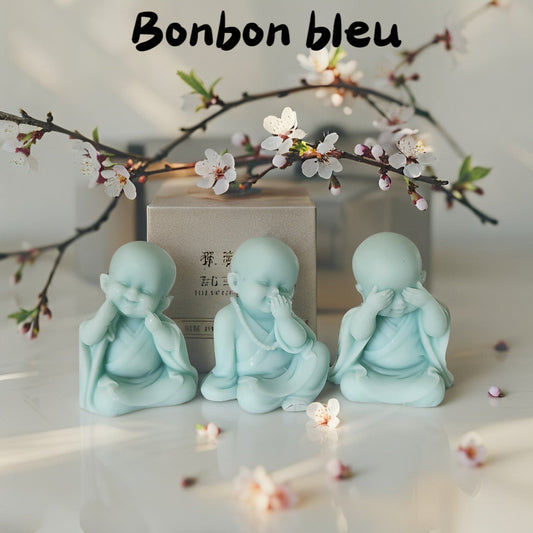 🙏 Lot de 3 Fondants "Bébé Bouddha Rieur" Fondant bébé rieur