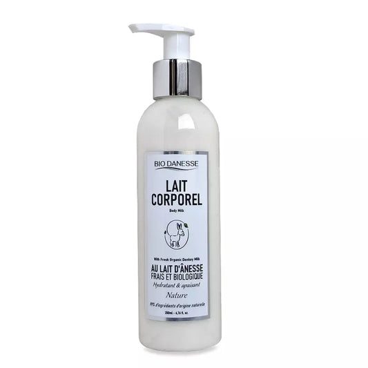 Lait corporel au lait d'ânesse bio bio danesse
