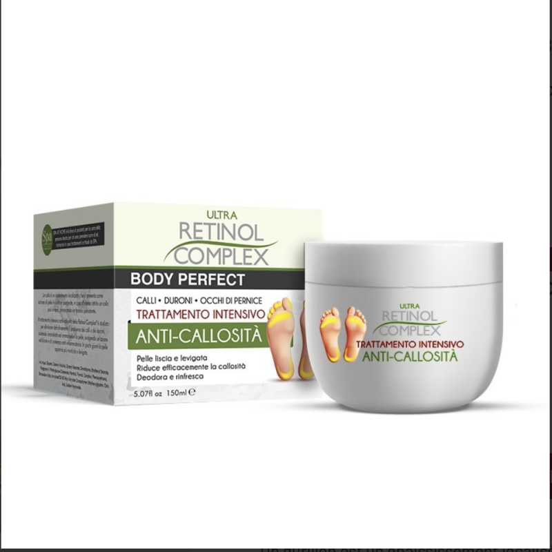 Traitement Intensif Pieds Anti-Callosités & Cors (150ml) - Soin Réparateur Retinol Complex